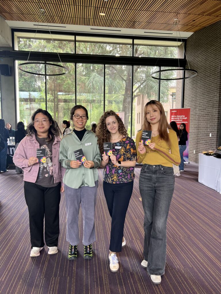 Four MHCID Students at the Women in UX Conference in Seattle, 2025